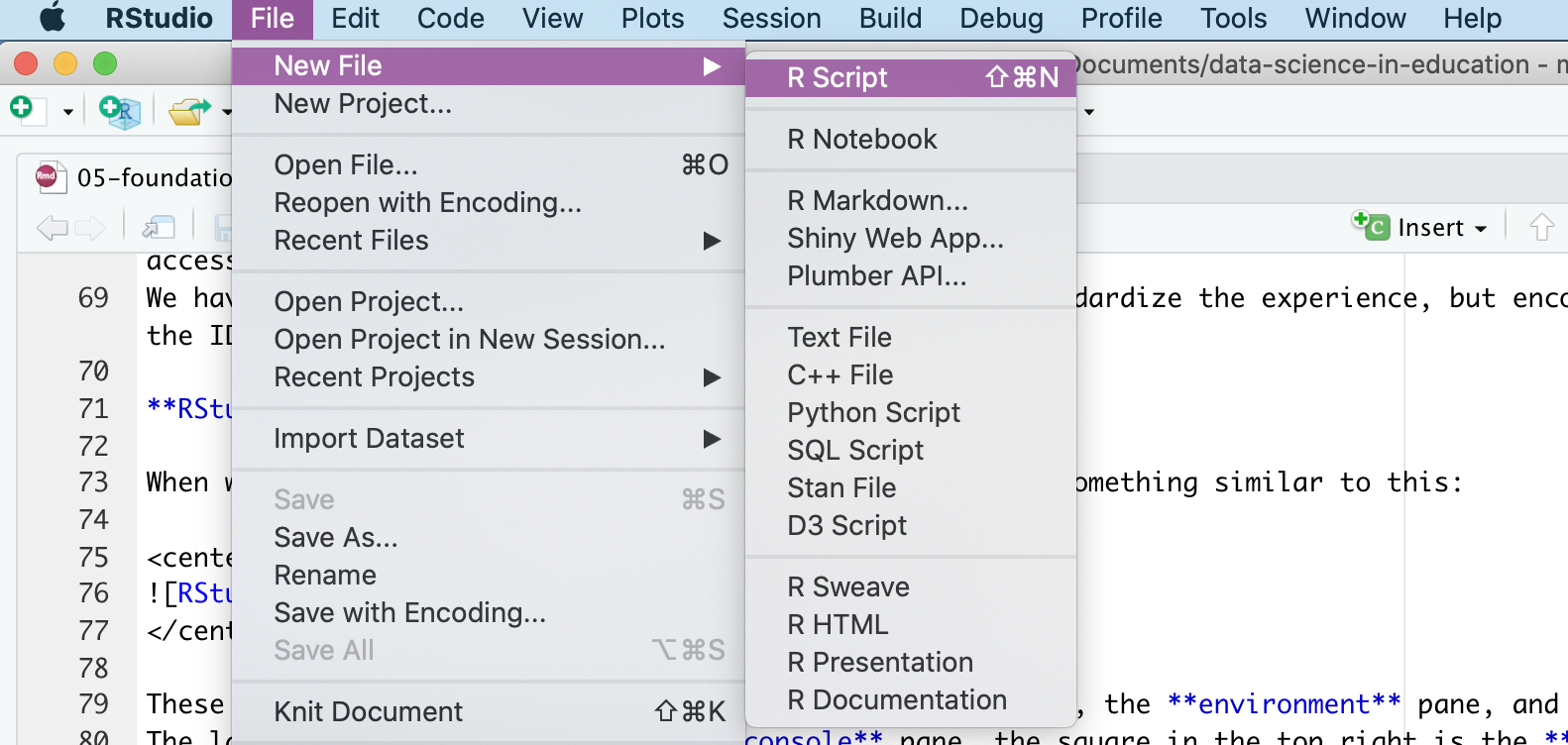 Chapter 17 Basics of R and Rstudio EPIB607